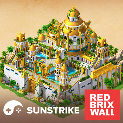 Empire City exotic culture game art demonstrating unified visual language across diverse game assets