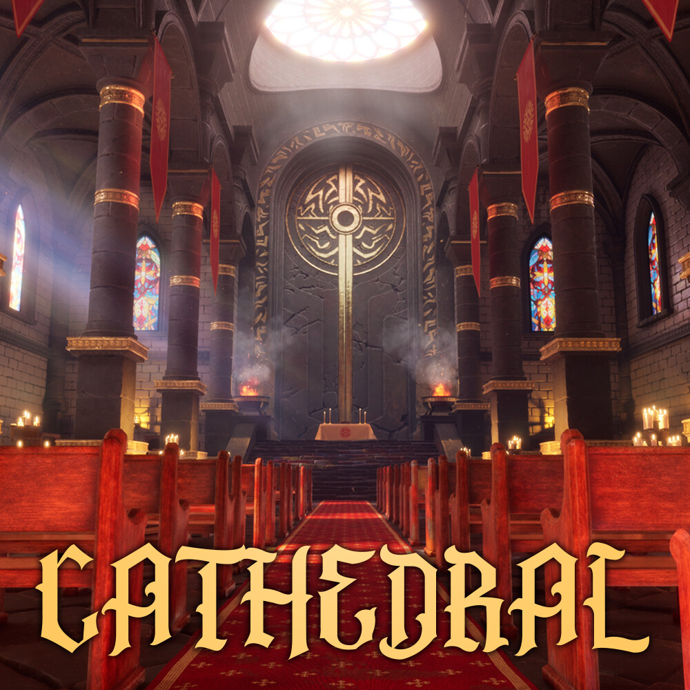 Medieval Fantasy Cathedral – Unreal Engine 5 Environment