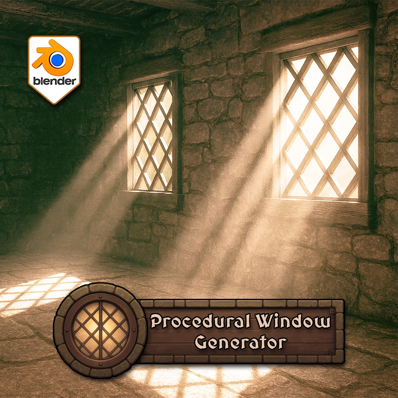 ArtStation - 3DT Procedural Window Generator Geometry Node