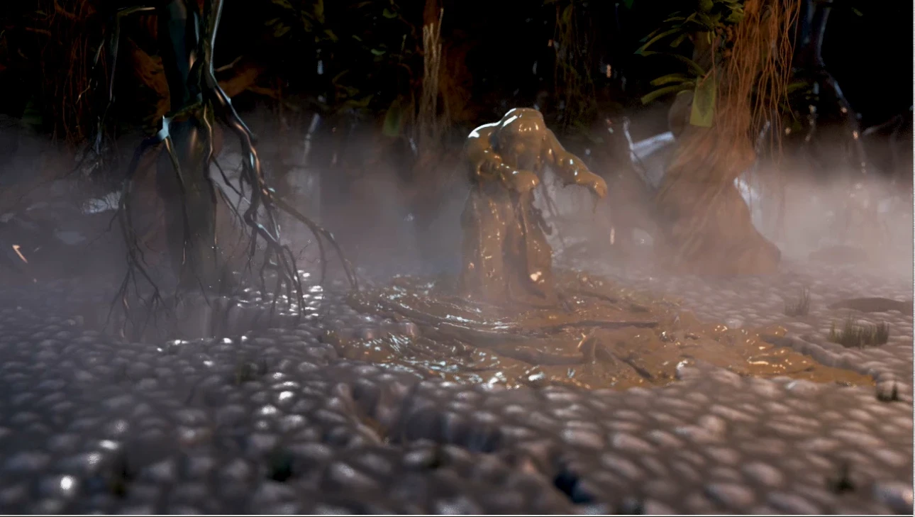 ArtStation - swamp monster 3d simulation