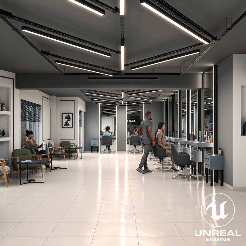 Hairdresser Archviz