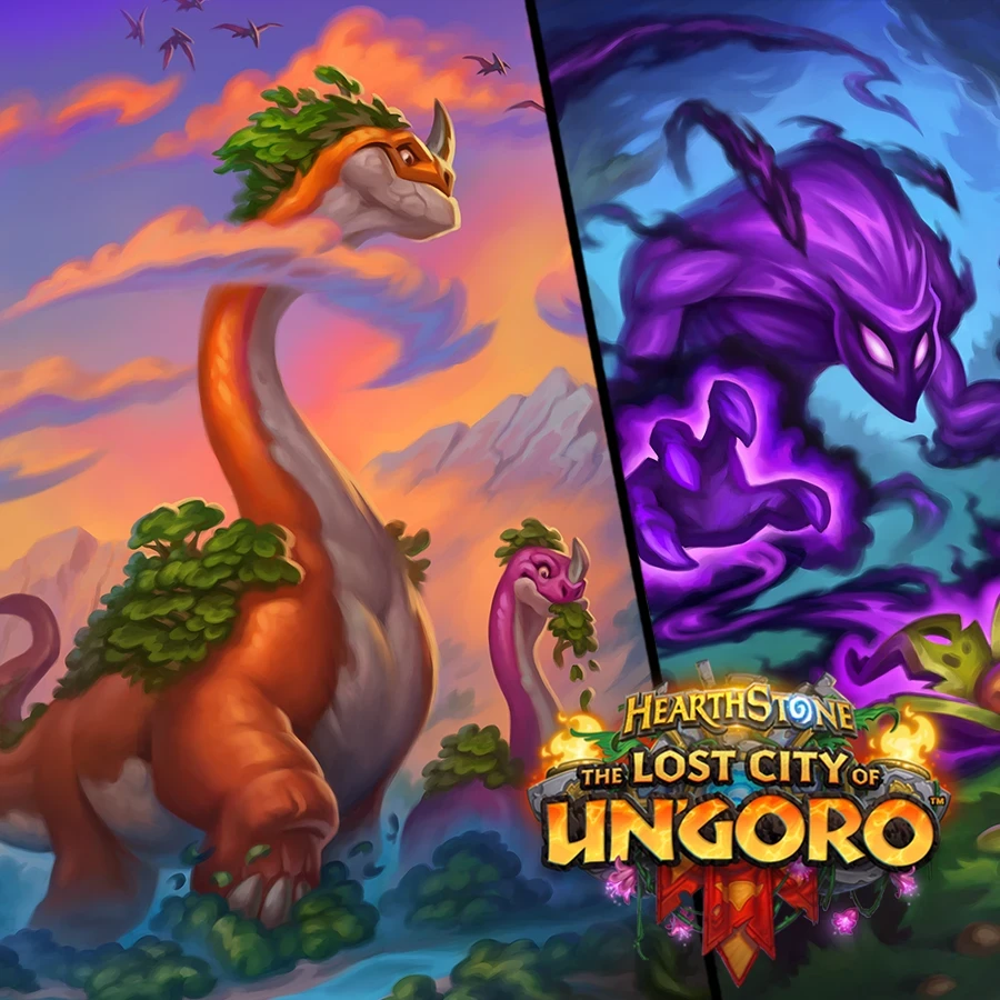 Hearthstone: The Lost City of Un'Goro - Ultragigasaur / Wilted Shadow