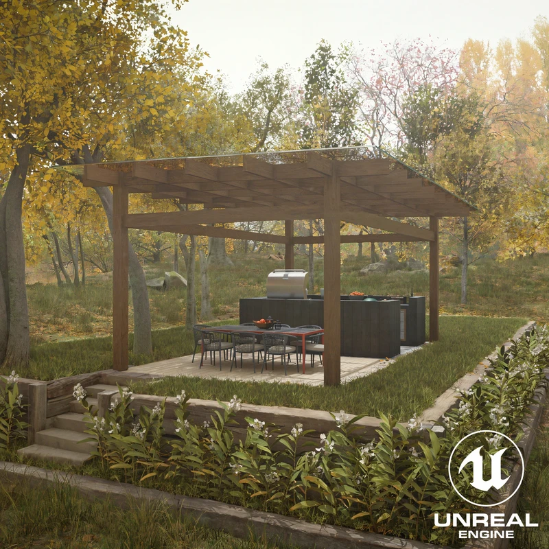 Backyard Barbecue Archviz