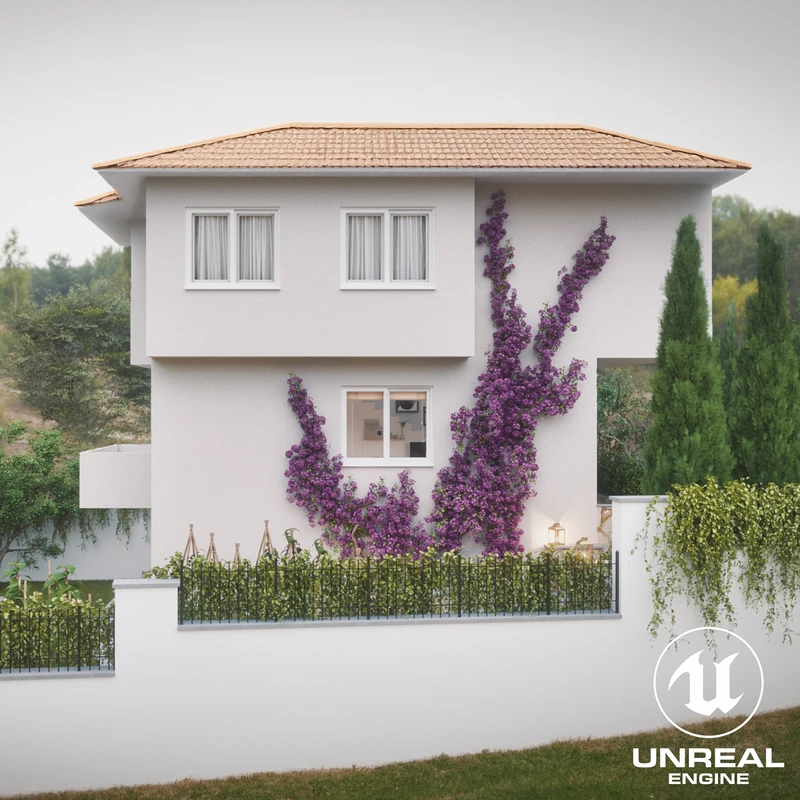 Vacation Home Garden Archviz