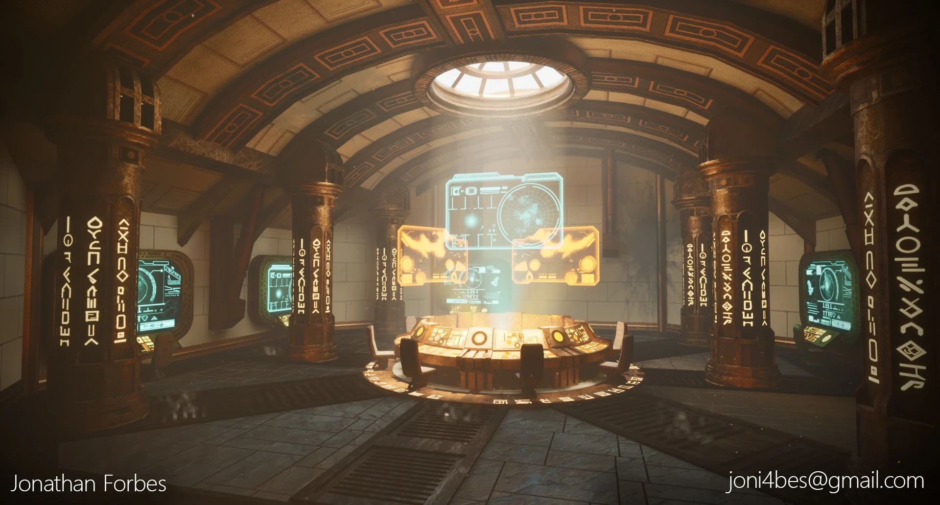 ArtStation - Sci Fi Fantasy Control Room | Jonathan Forbes | Unreal ...
