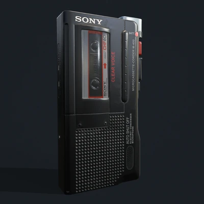 Sony M-450 Microcassette Handheld Voice Recorder