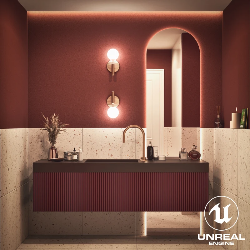 Apartment Bathroom Archviz