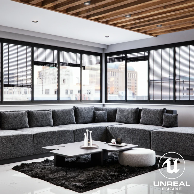 Duplex Saloon Archviz