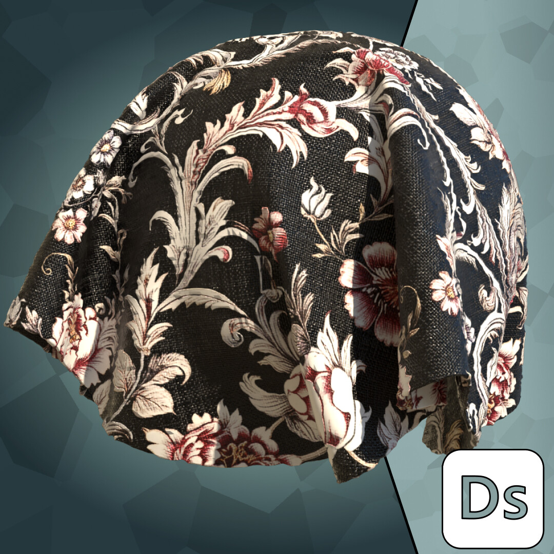 Damask Floral Fabrics