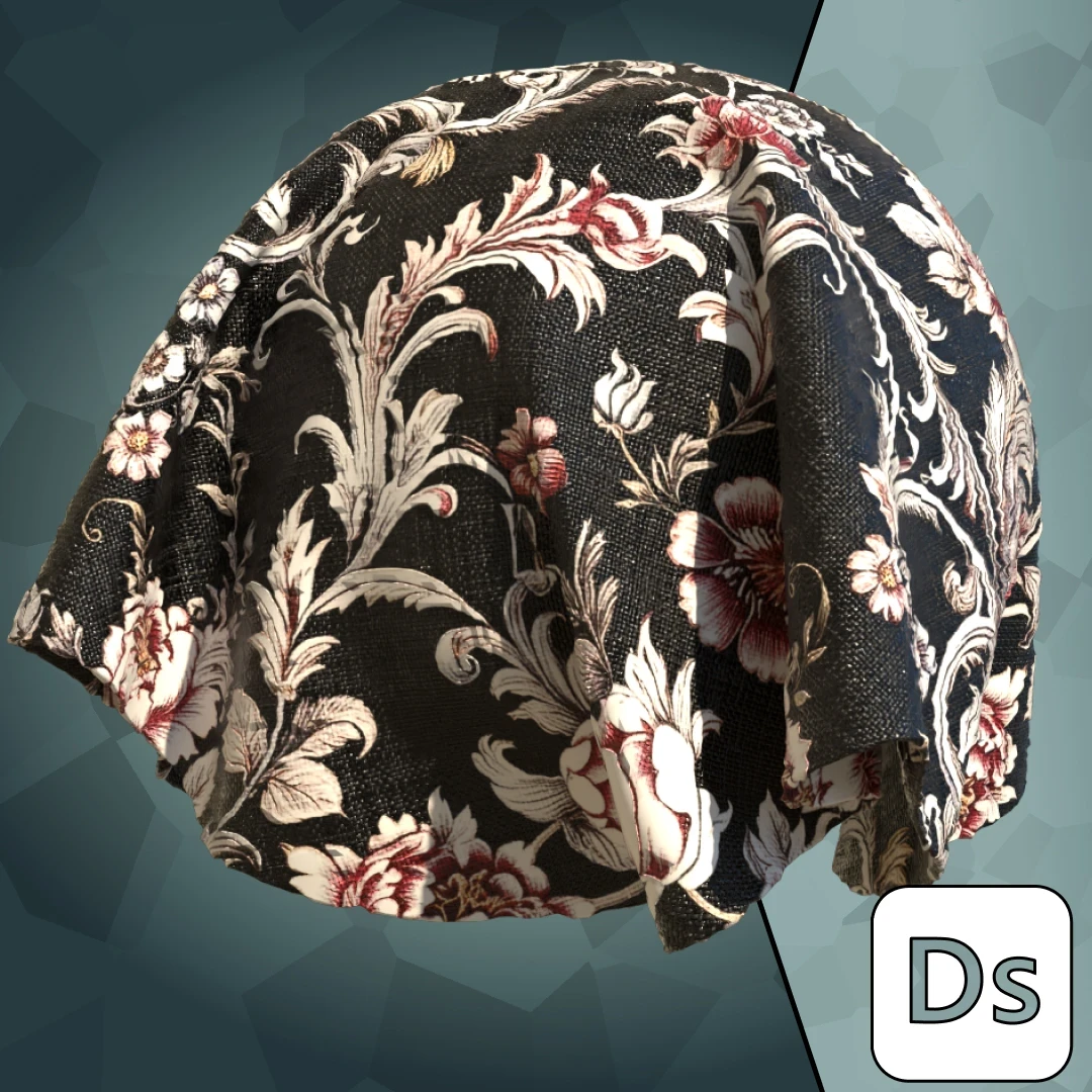 Damask Floral Fabrics