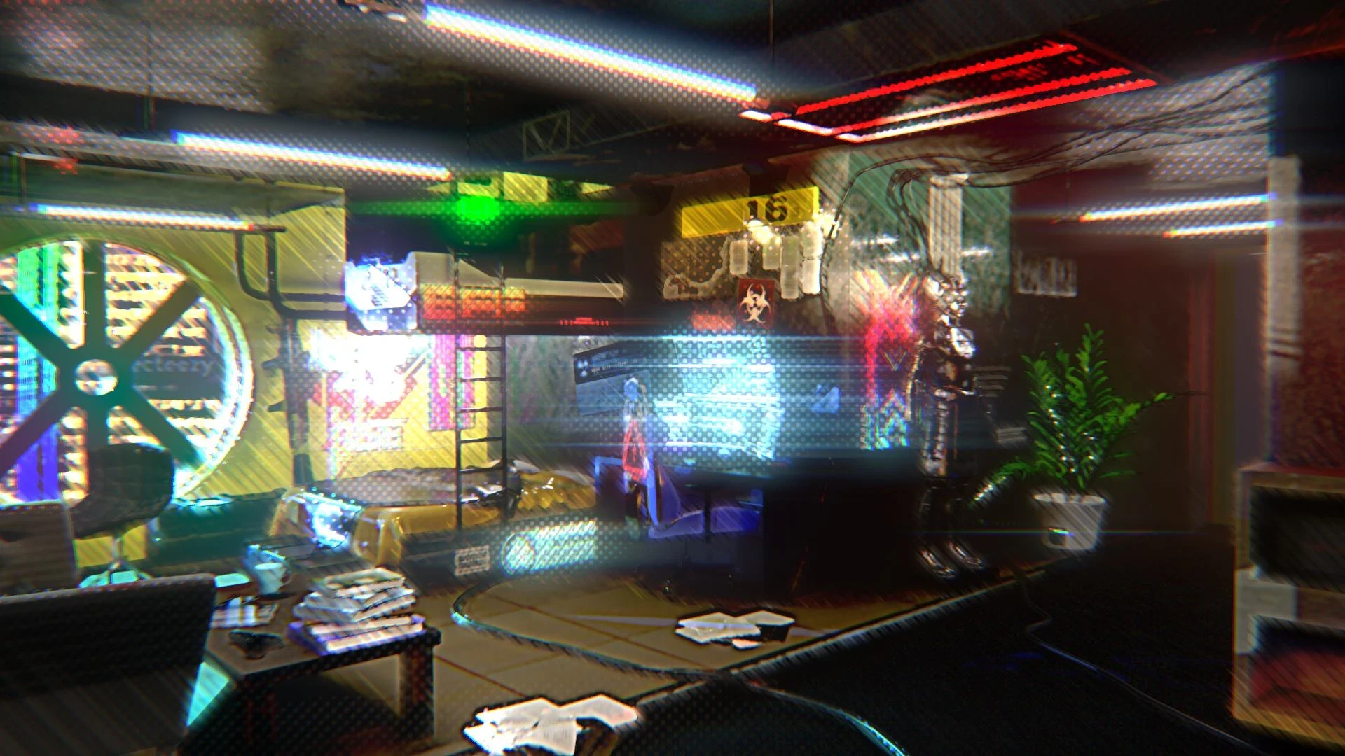ArtStation - Cyberpunk Room Interior