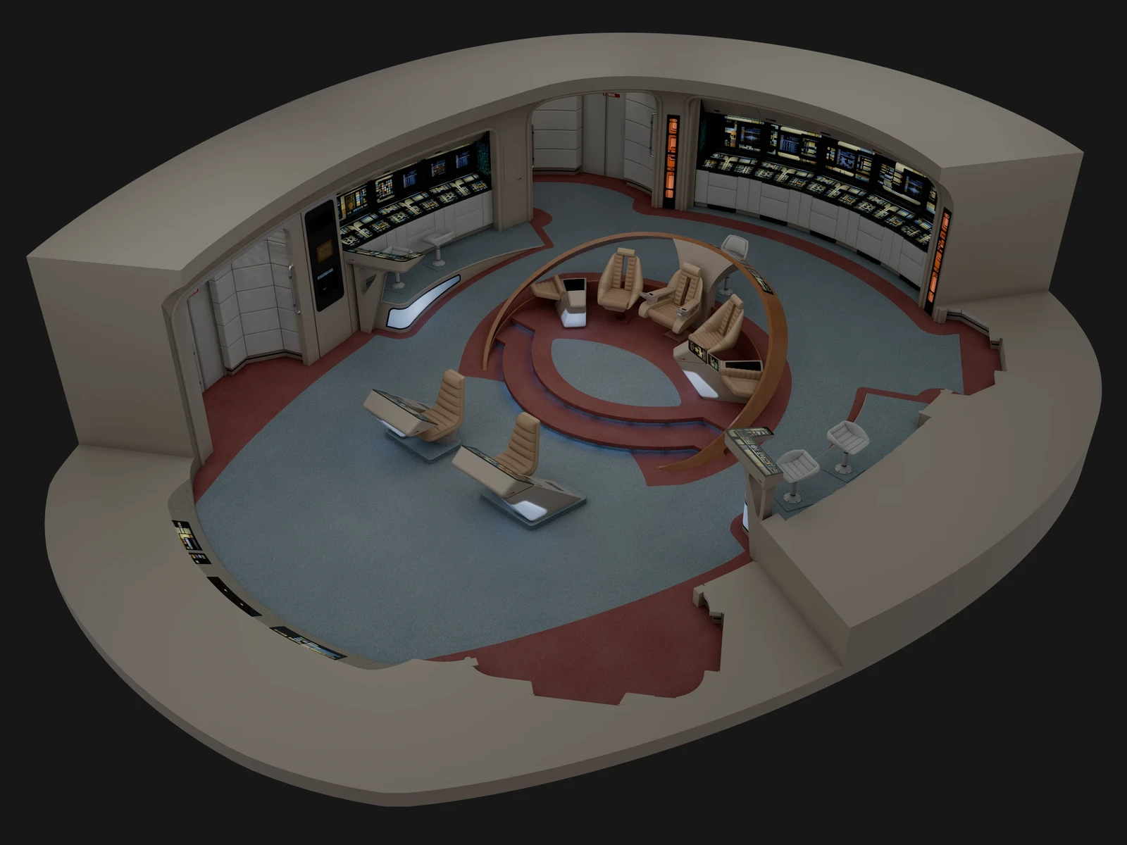 USS Enterprise-D - Deck 01: Main Bridge (2371)