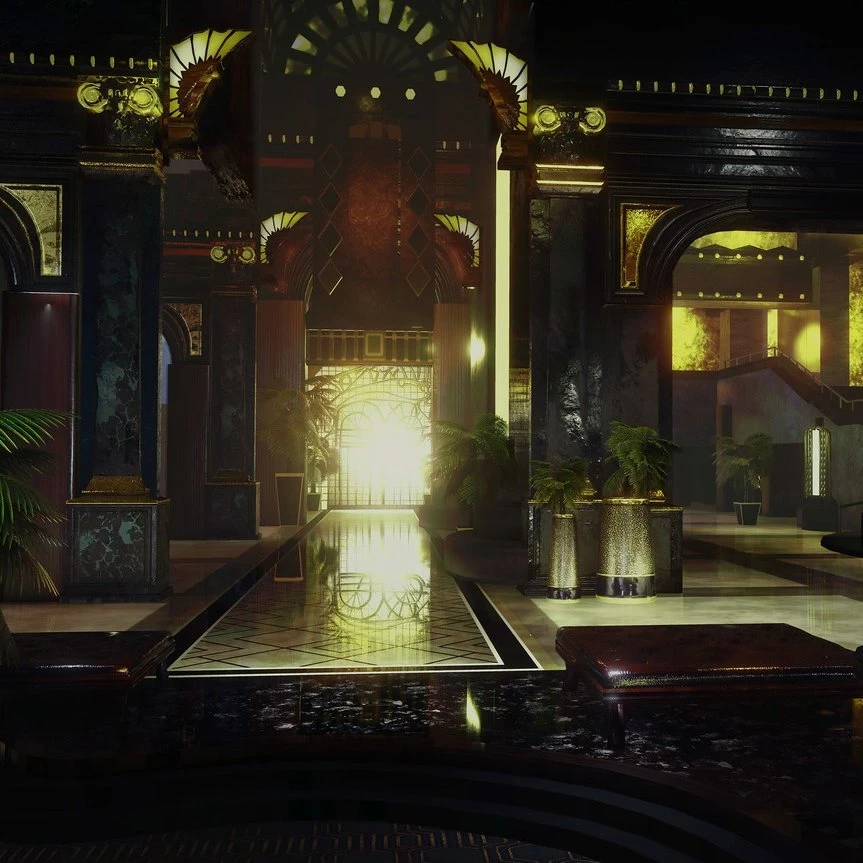 [UE4]  Art Deco "Interior" 3D Environment