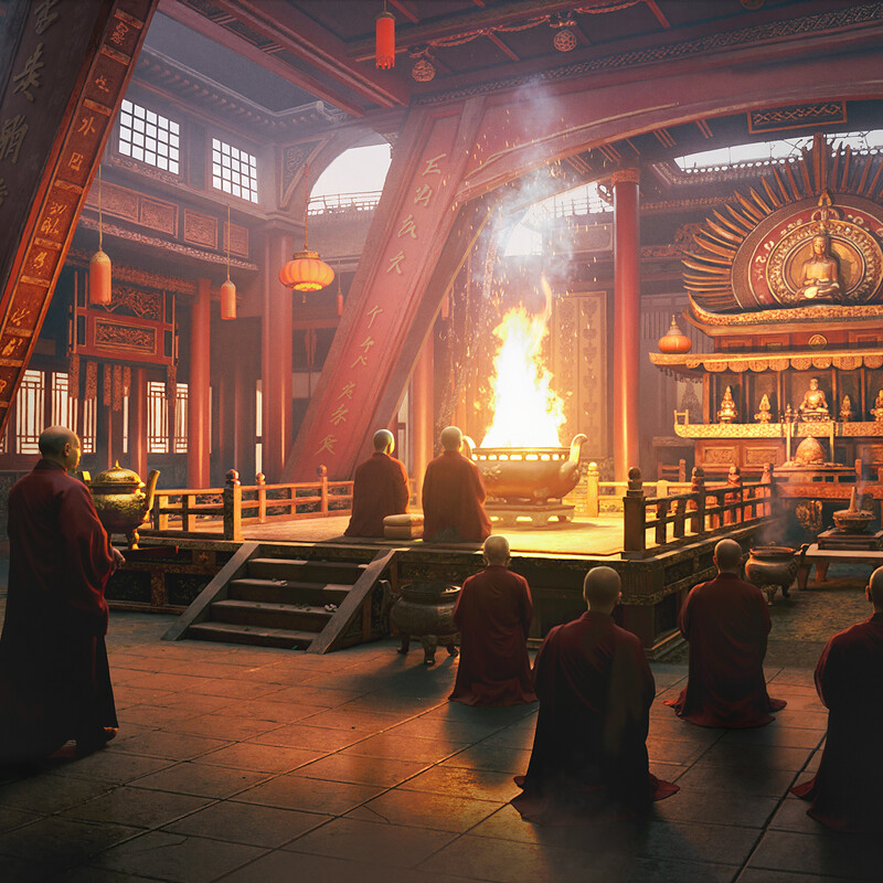 Burning Temple