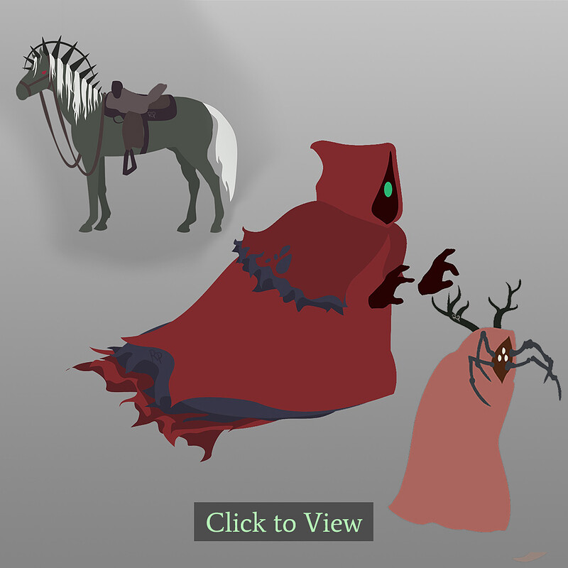 Main Character and Enemies - Character/Creature Game Assets