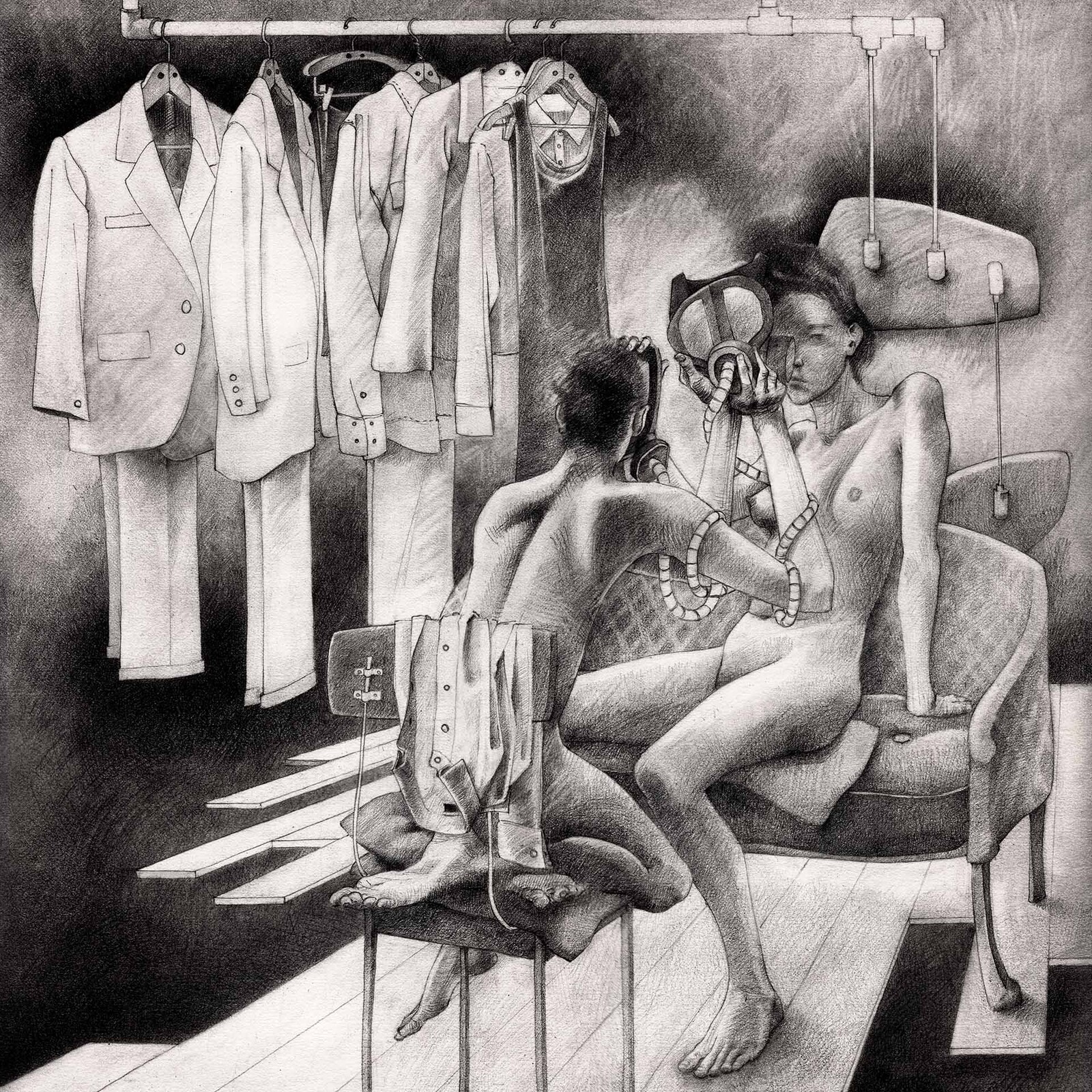 In the morning they wore each other's faces