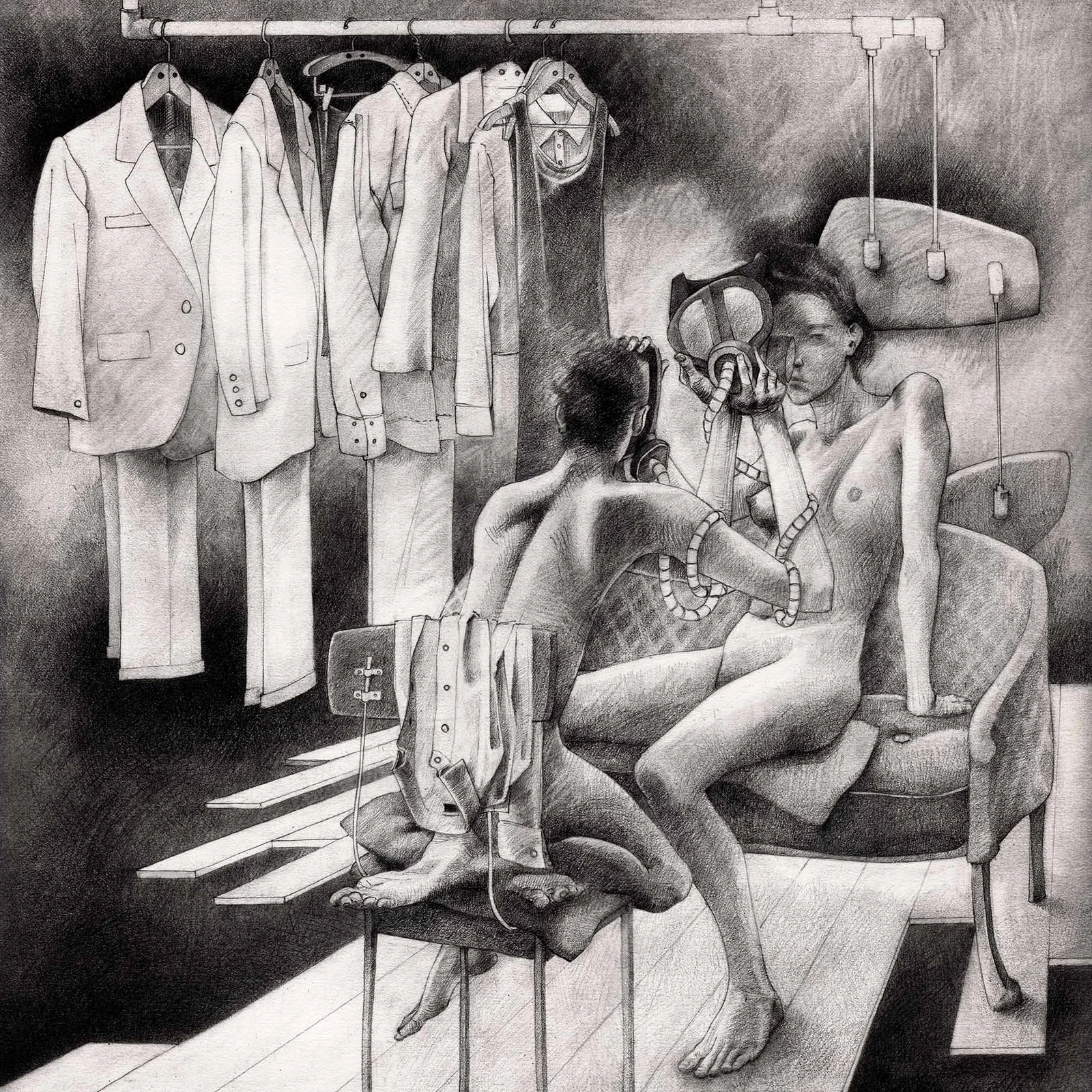 In the morning they wore each other's faces