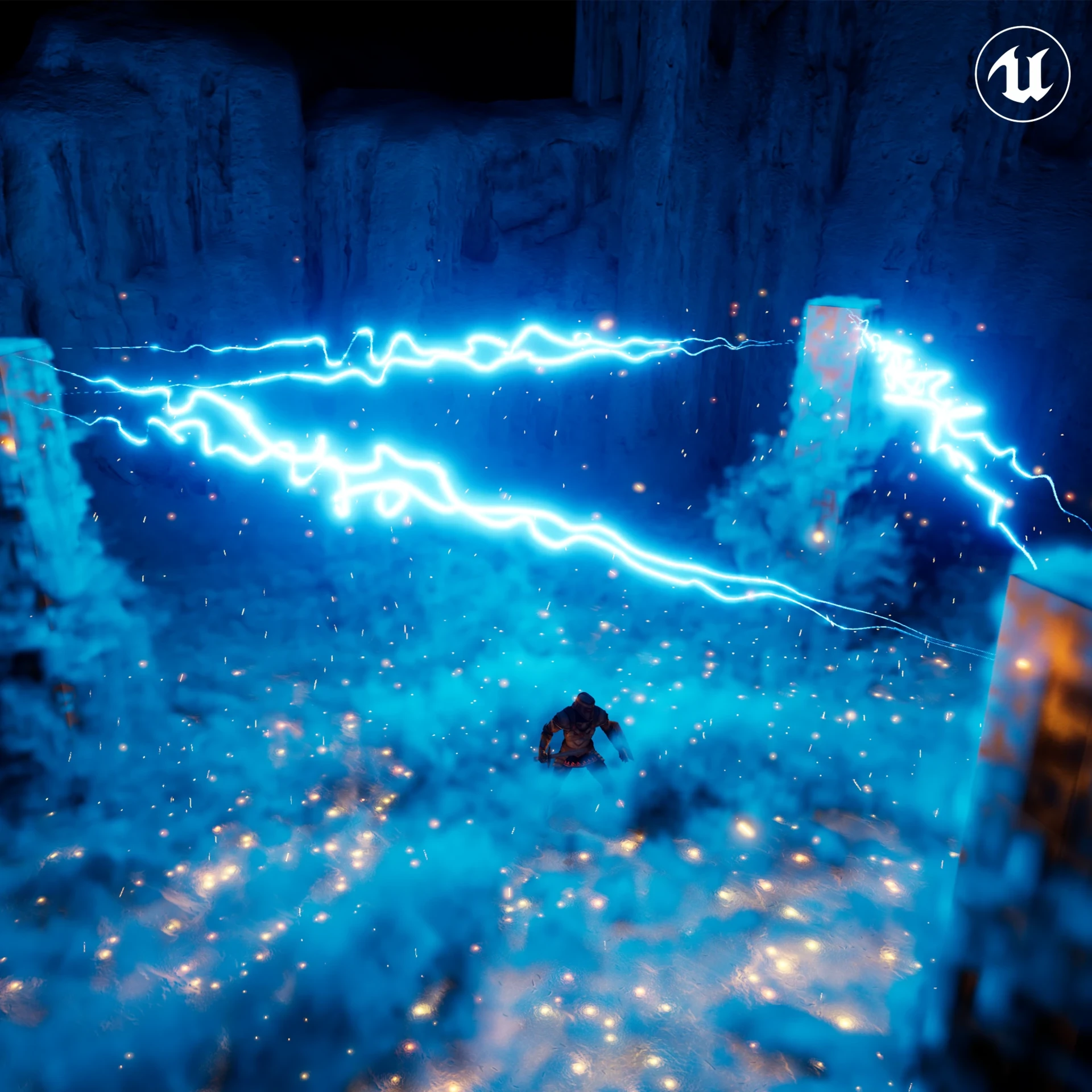 ArtStation - Realistic Cold Mist / Lighting with Sparks
