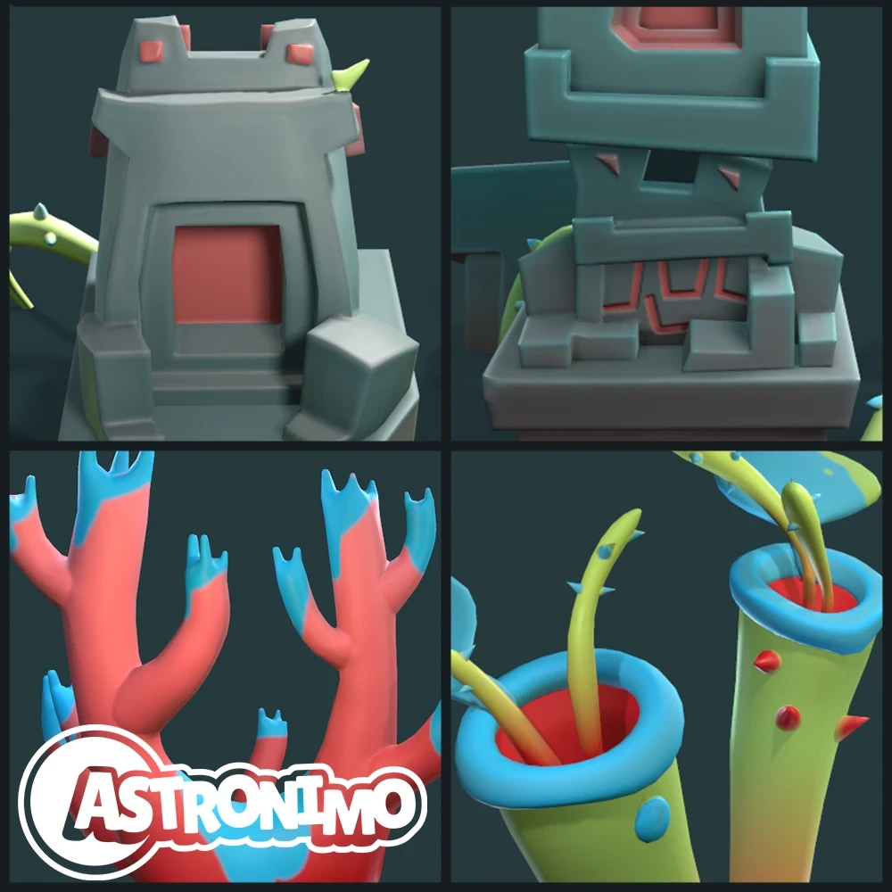 ArtStation - Swamp Planet - Props
