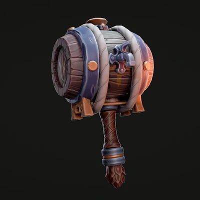 Stylized Barrel Hammer