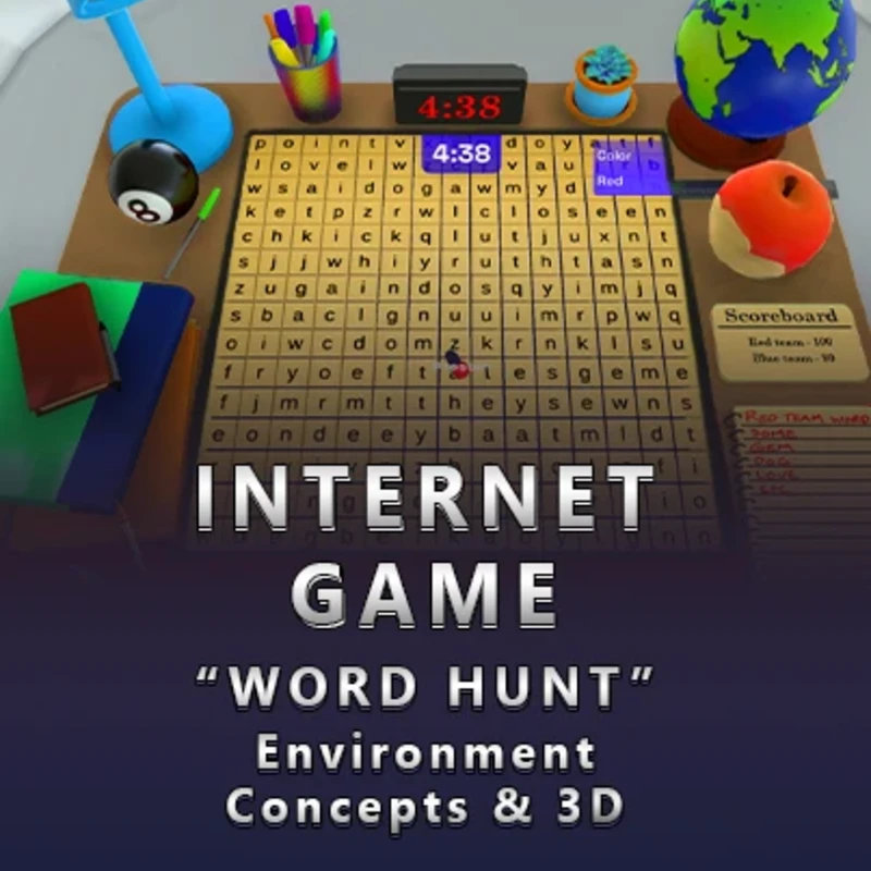 Word Hunt - Environment Concepts & 3D Models