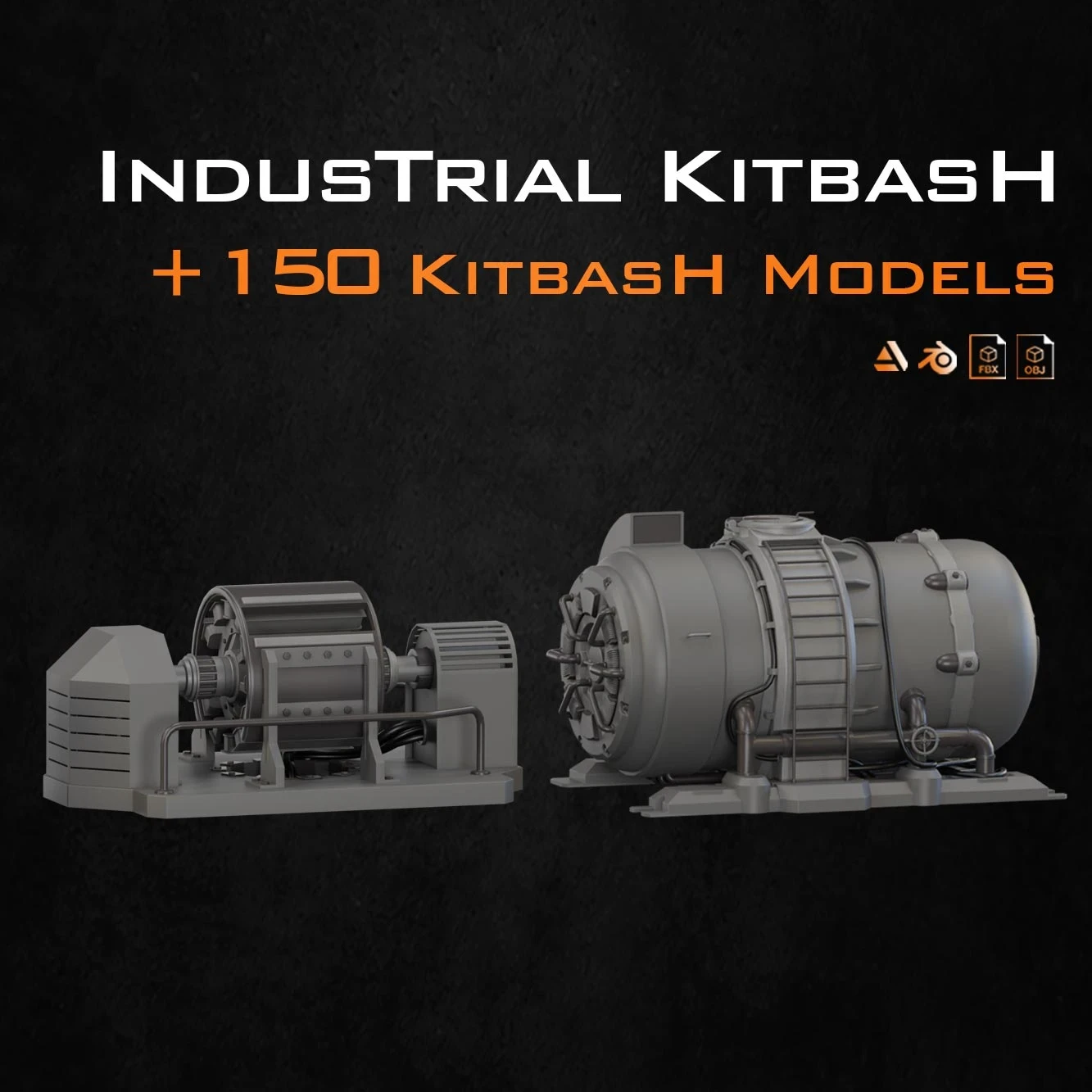 ArtStation - Industrial Kitbash-V1