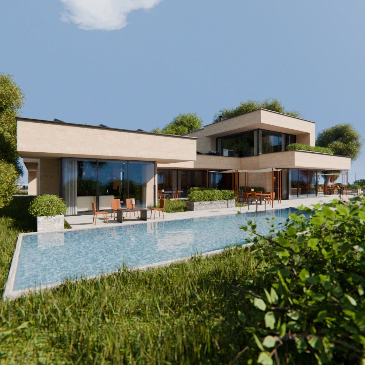 2026 Modern Modular House 2 for Blender Eevee and Cycles