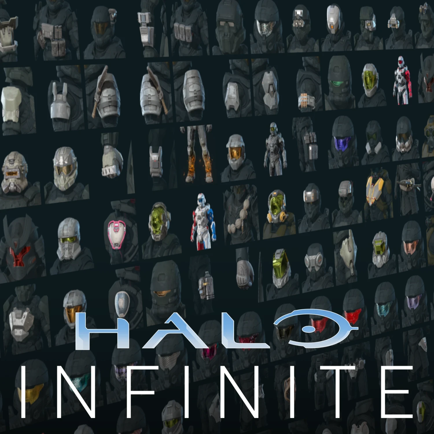Multiplayer Customization Item Thumbnails (Halo Infinite)