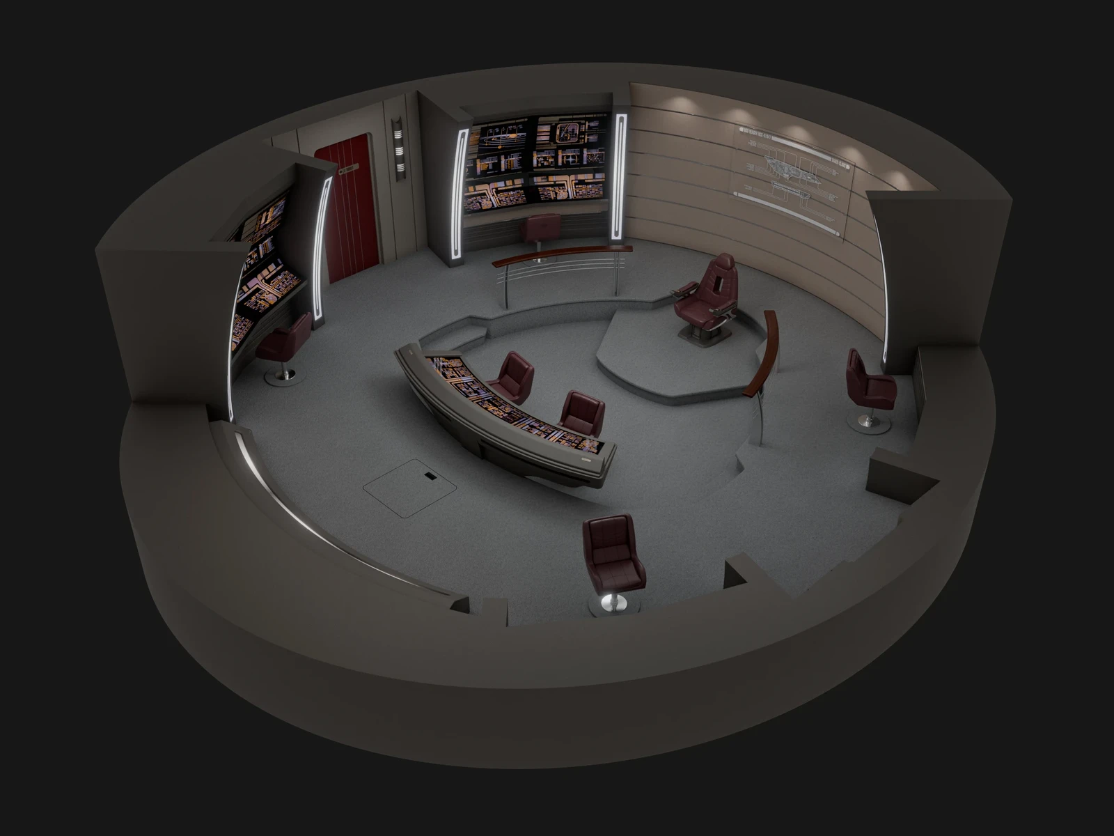 USS Yeager - Deck 01: Main Bridge