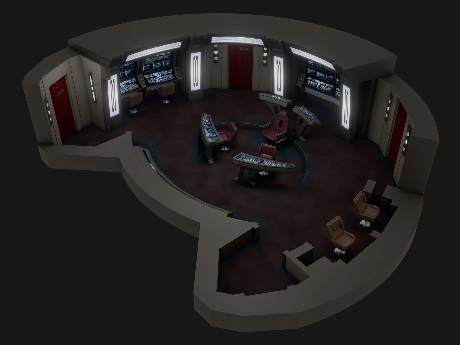 USS Ross - Deck 12: Battle Bridge