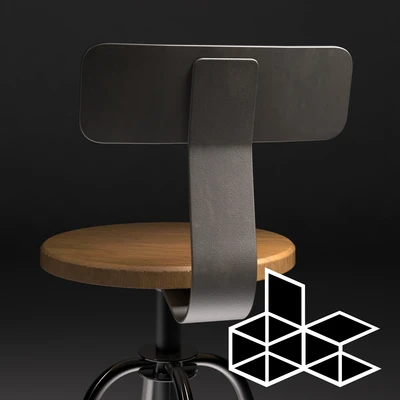 DC: Makr Pewter Stool