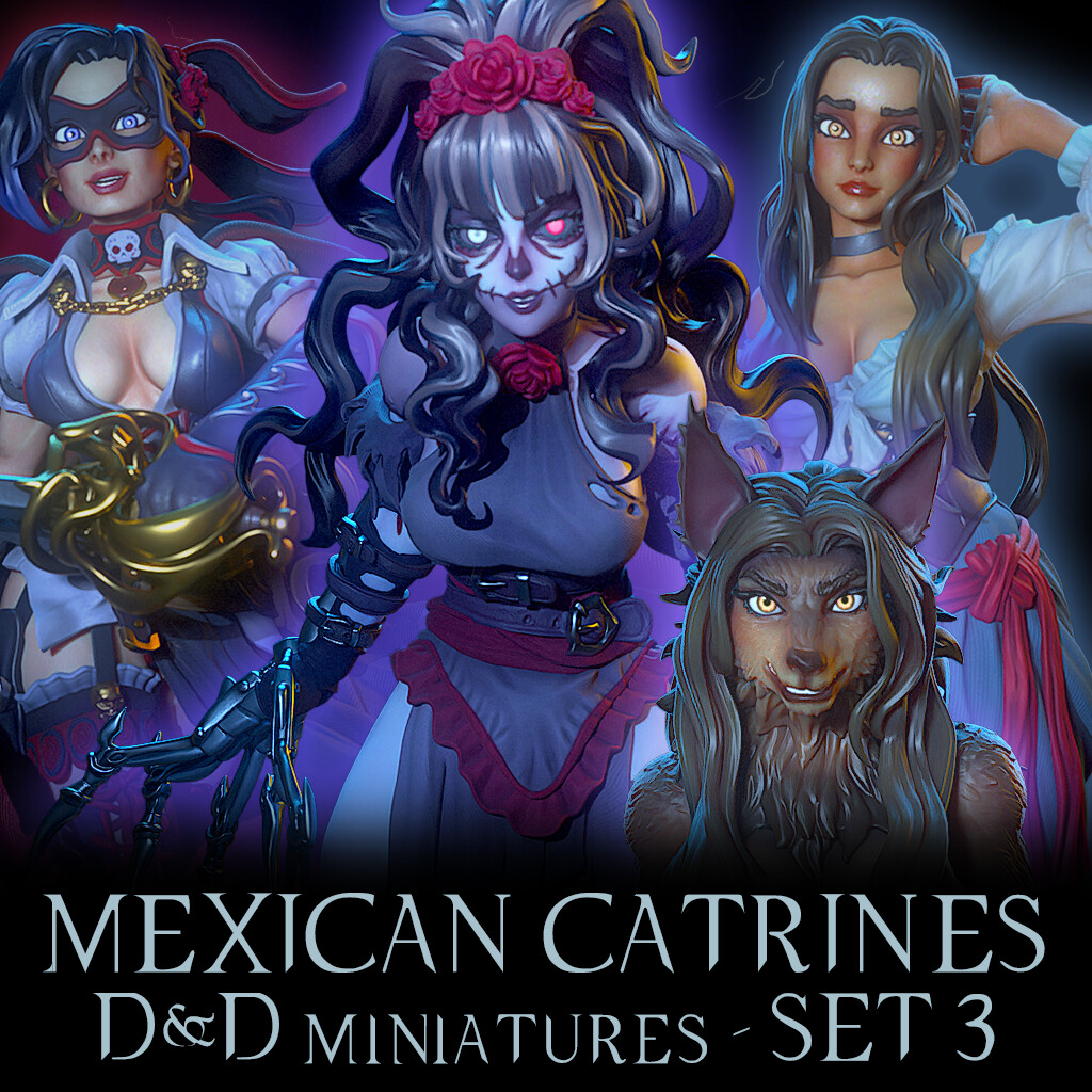 Dia De Muertos Catrines - Set 3