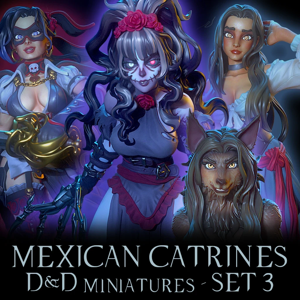 Dia De Muertos Catrines - Set 3