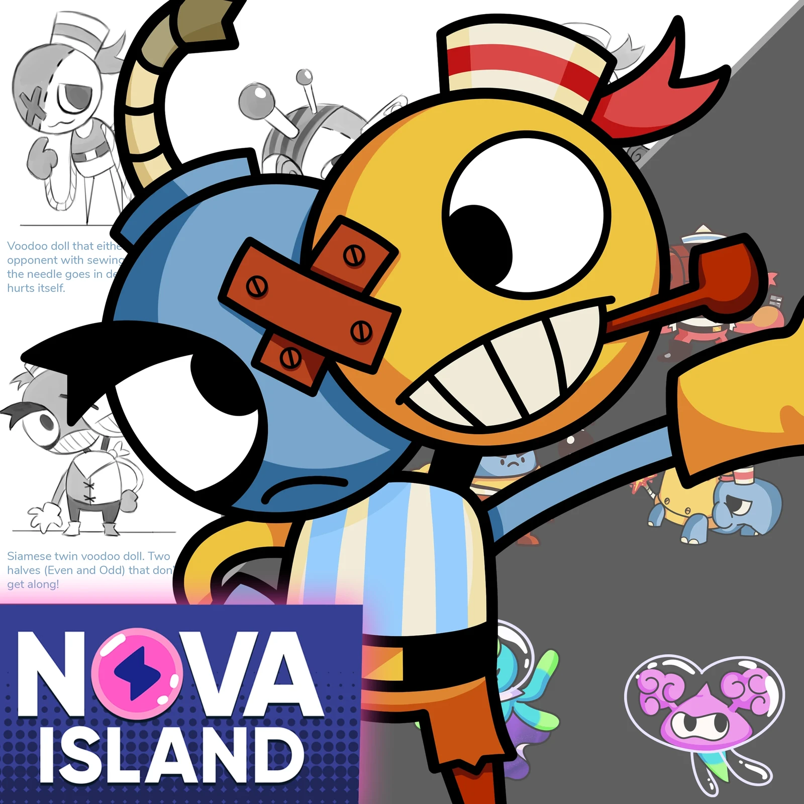 Nova Island Character Designs: Friends