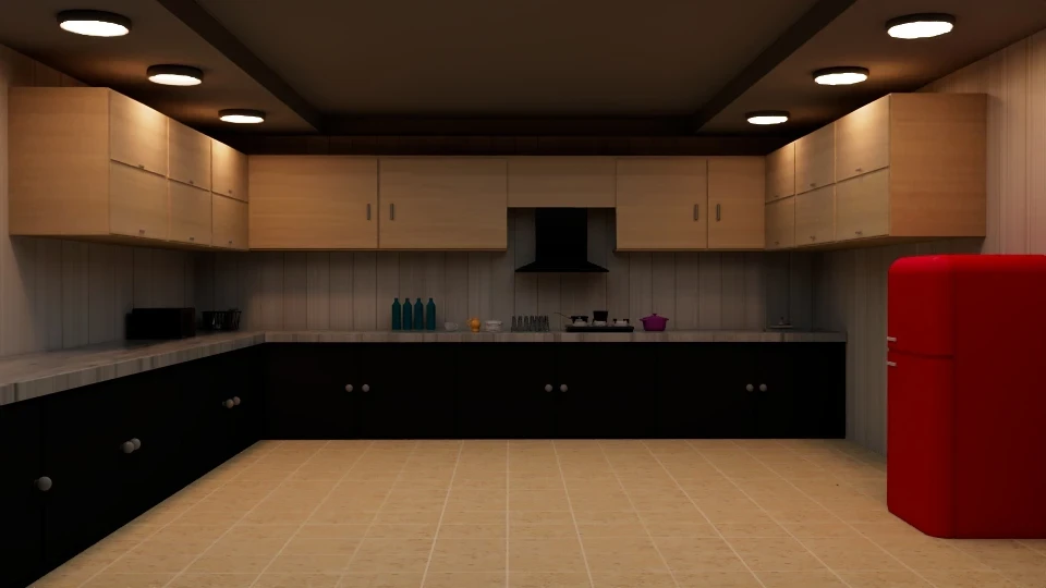 ArtStation - kitchen room desine