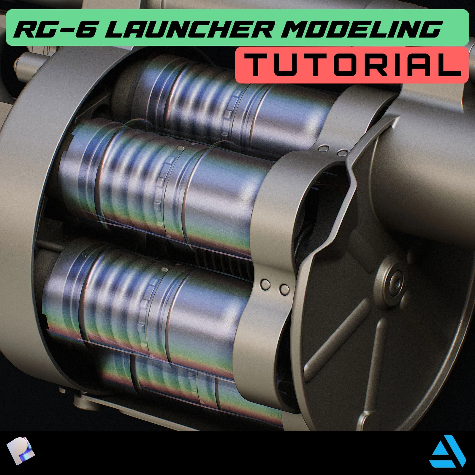3D Modeling Tutorial in Plasticity - RG-6 Launcher