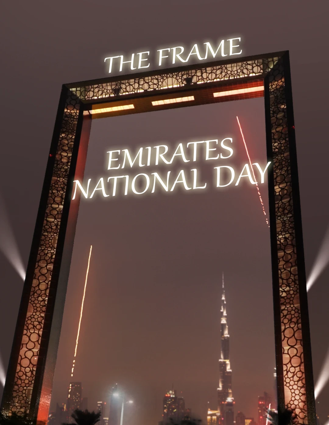 THE FRAME | EMIRATES NATIONAL DAY for Brand Dubai