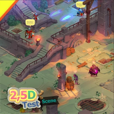 2,5D Test Scene