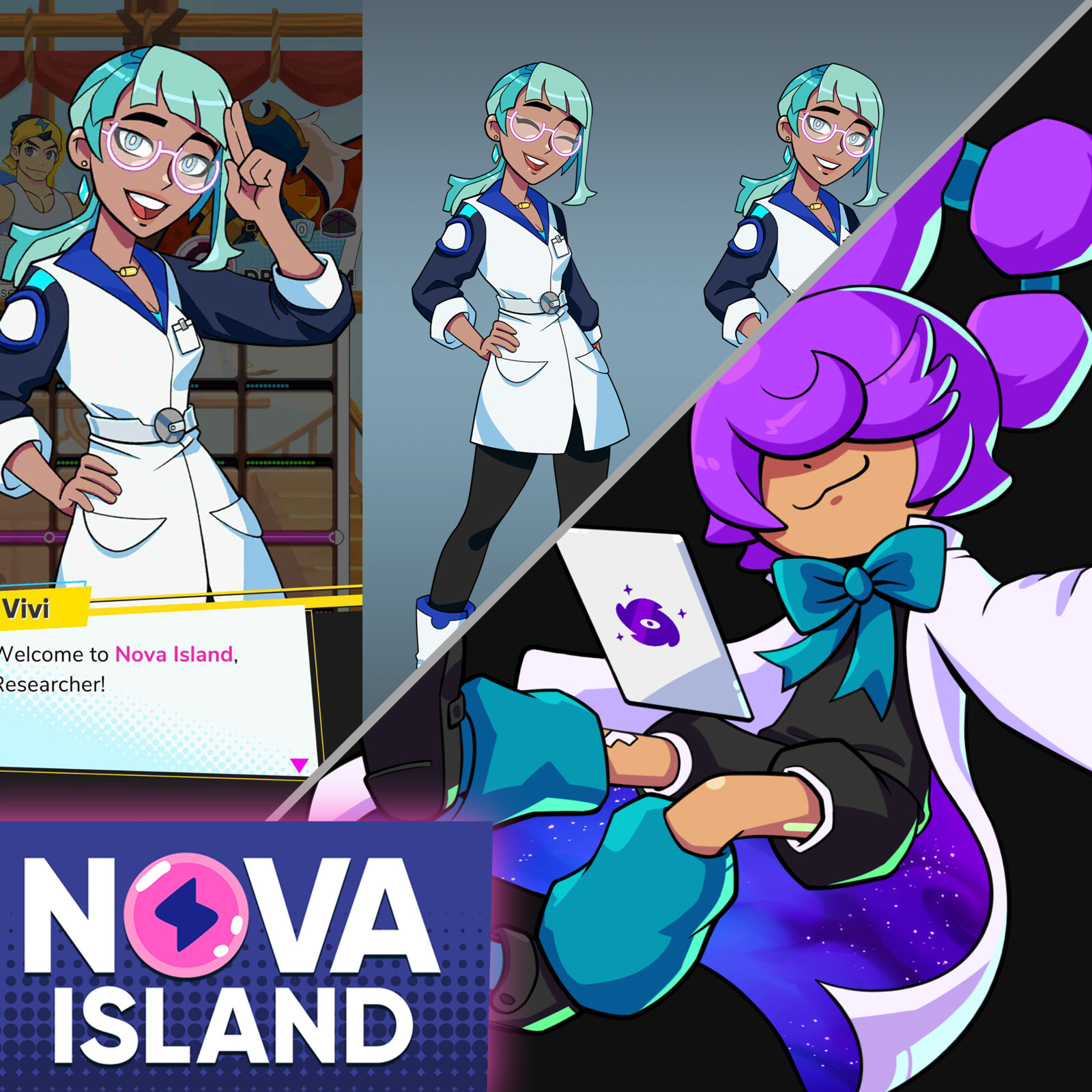 Nova Island Character Sprites