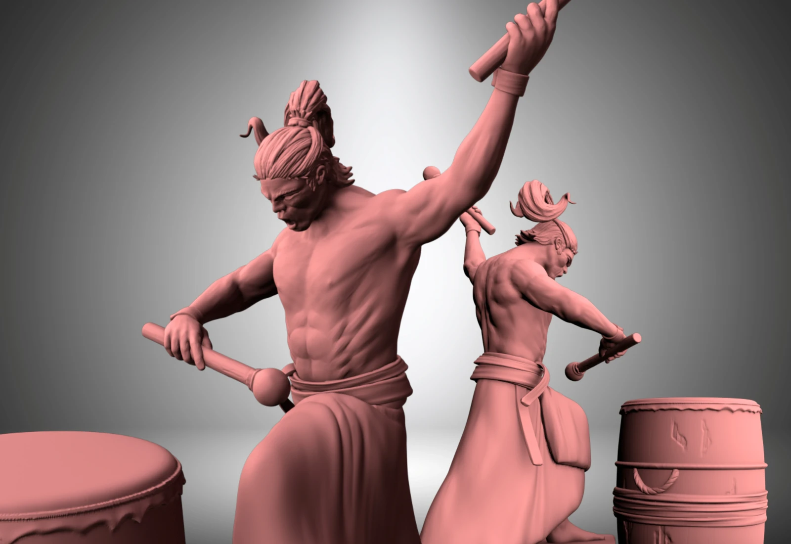 Taiko drummer \ Printable model