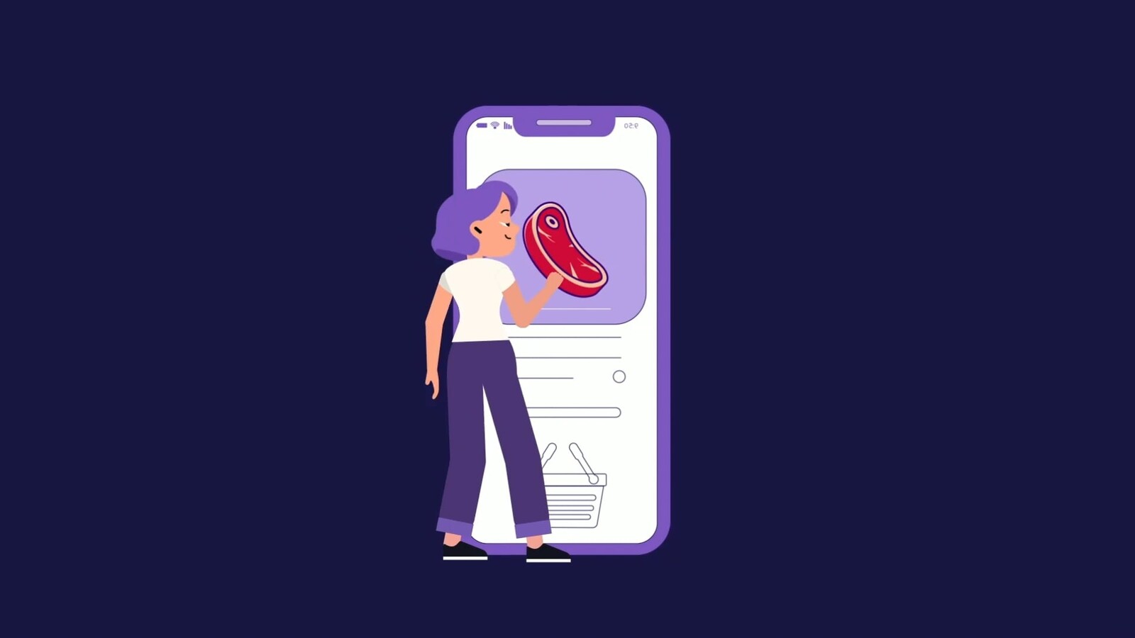 "SuperGo" motion graphics by student Esraa Safwat