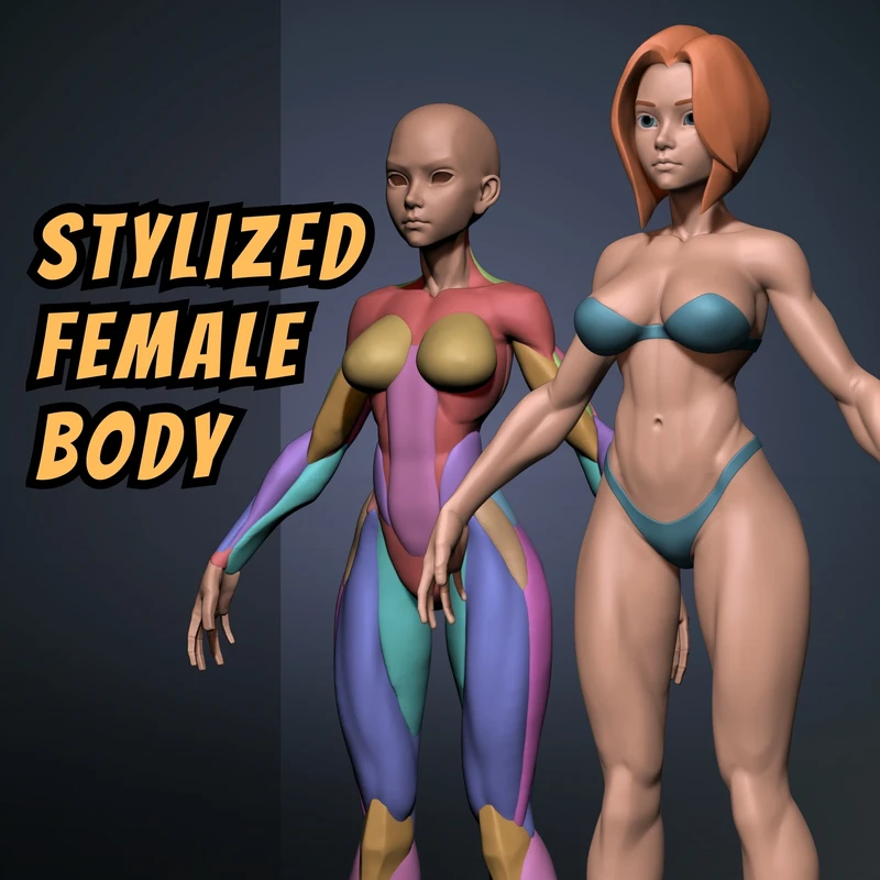Stylized Female Base Body