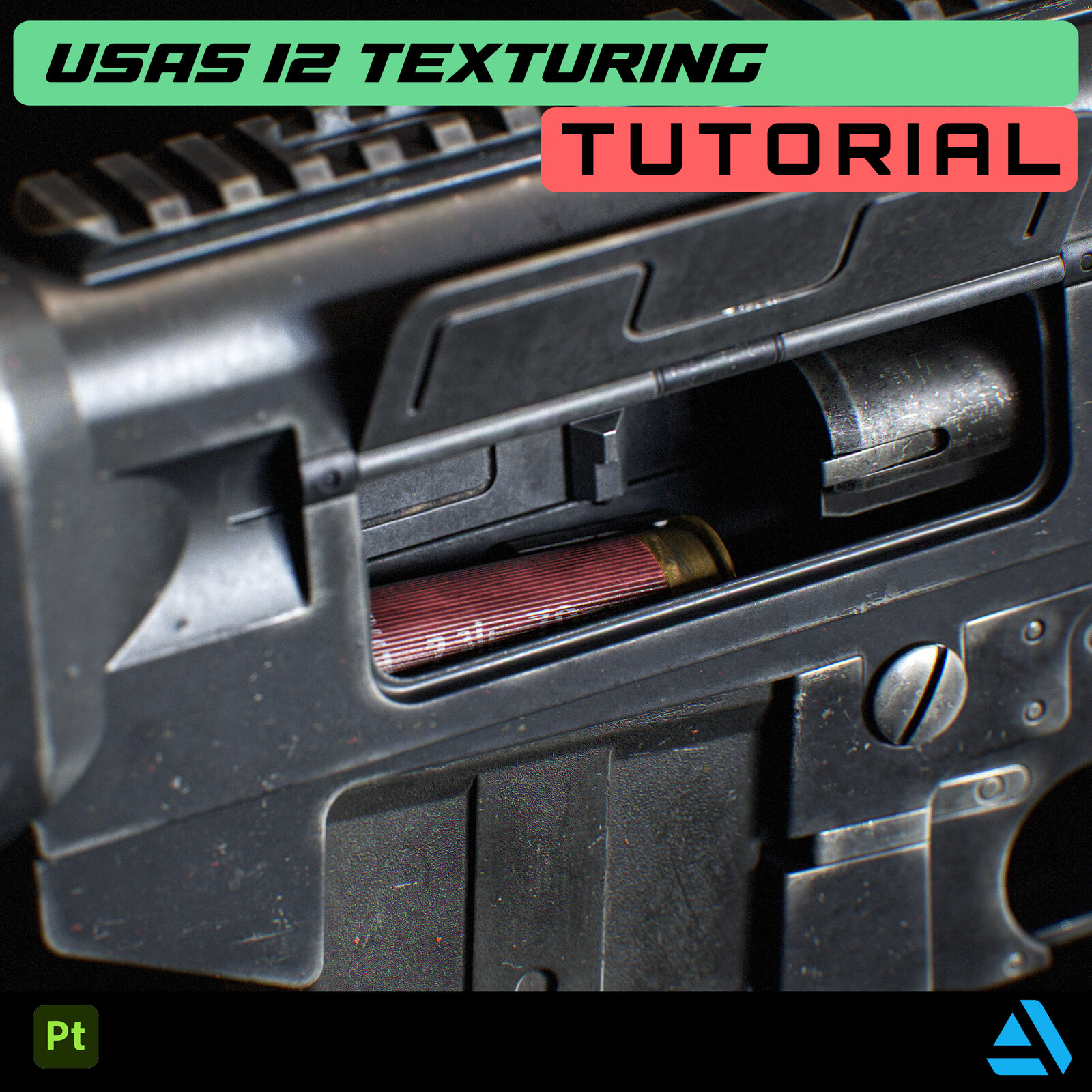 Texturing Tutorial In Substance Painter - USAS 12 Shotgun