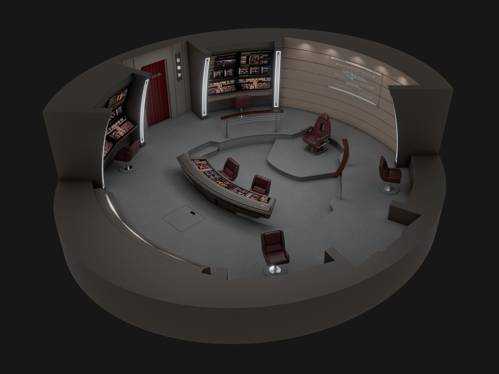 USS Yeager - Deck 01: Main Bridge