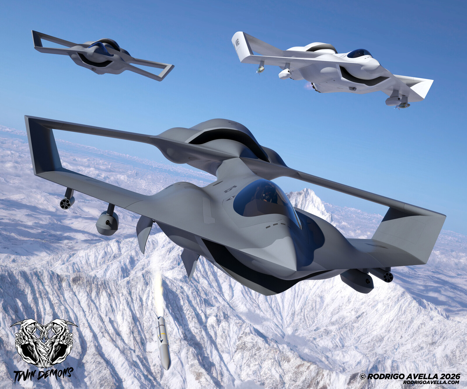 Twin Demons - STOL Concept aircraft