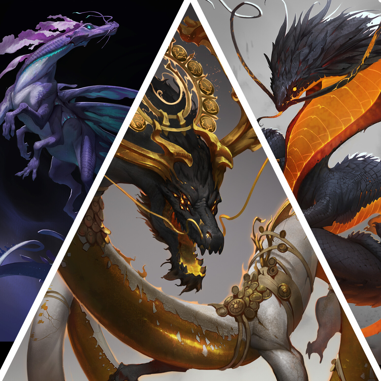 ArtStation - Loot Tavern New Year Dragons