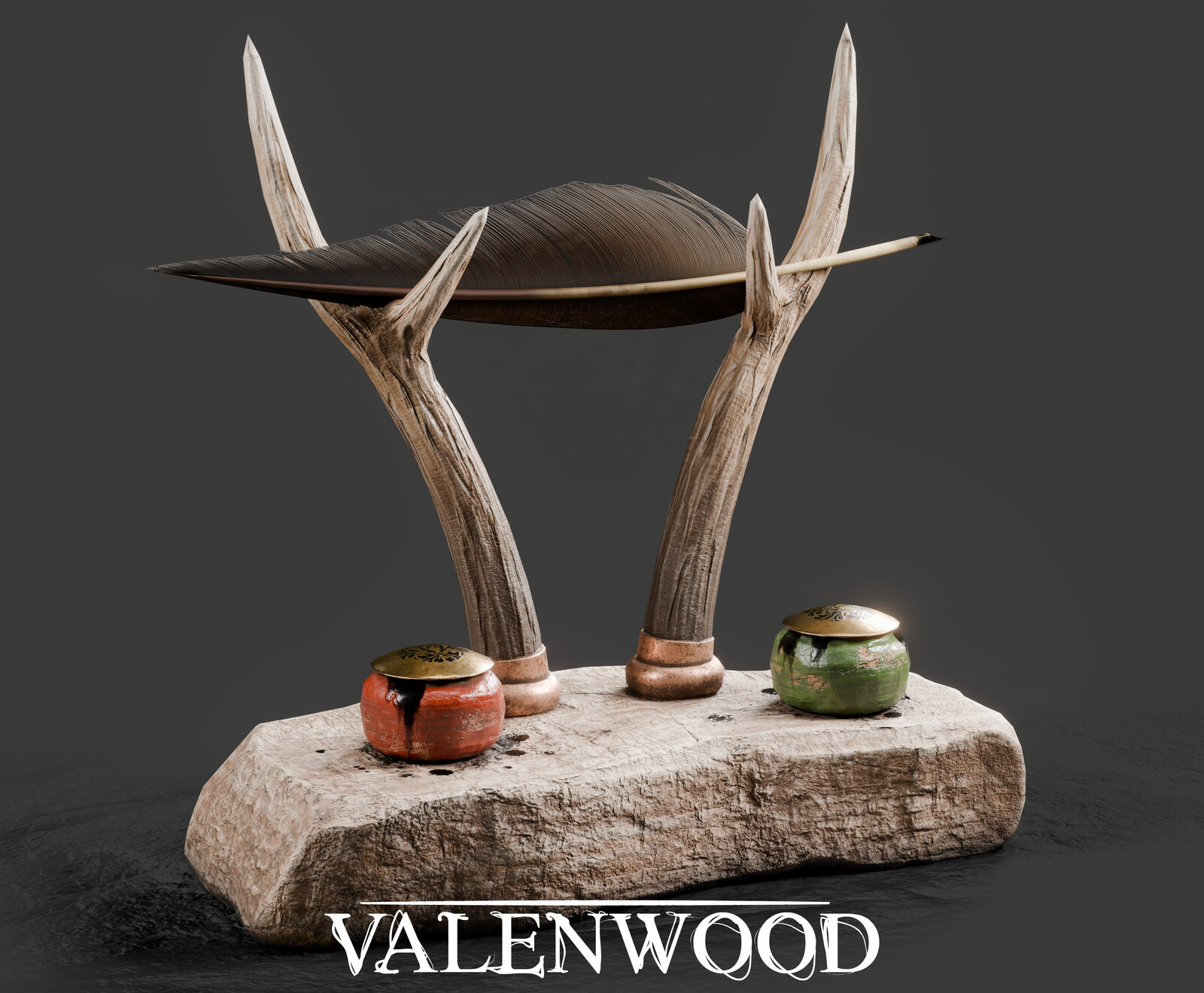 Bosmer Ink Stand - Beyond Skyrim Valenwood