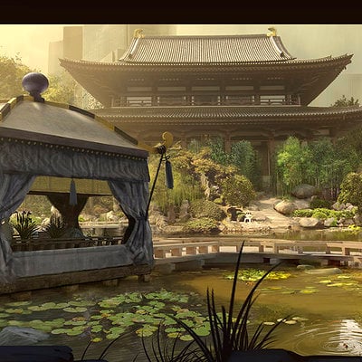 The Wolverine . Concept Art . Funeral Pagoda
