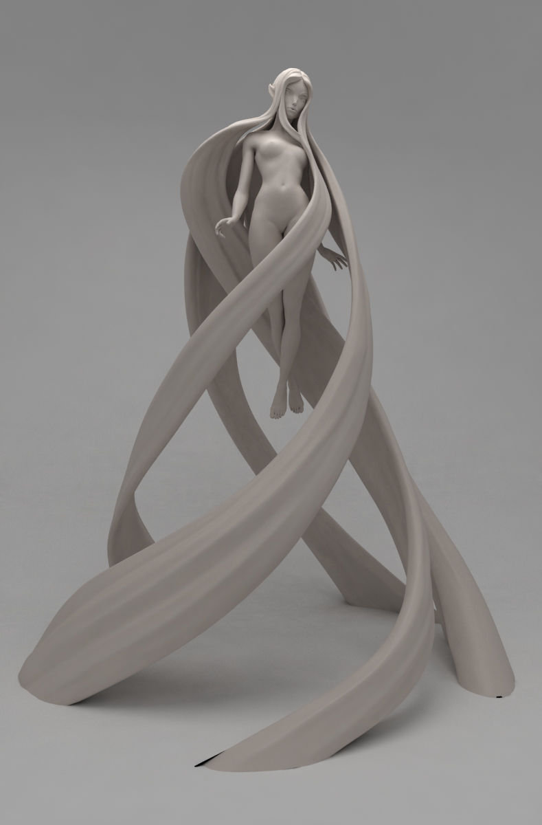 Female figure sculpt