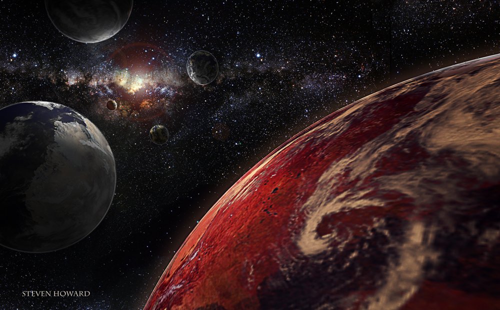 ArtStation - "A view from the end of the galaxy"